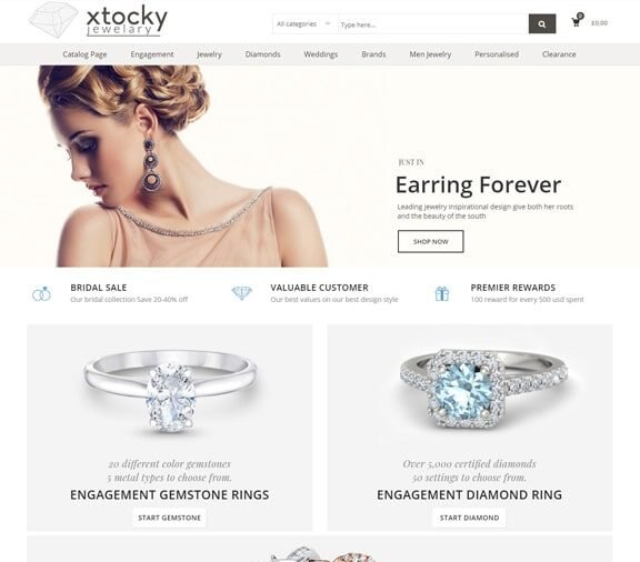 jewelry store website design service