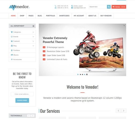 online store ecommerce website design service
