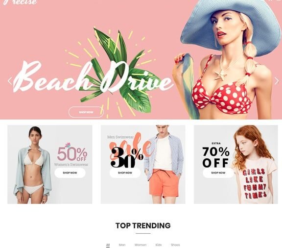 fashion ecommerce website design service