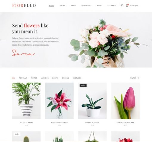 flower ecommerce website design service