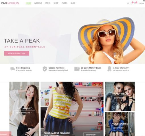 fashion ecommerce website design service